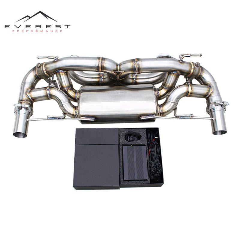 Race Sport Rear Muffler Section for Aston Martin DB9 V12 6.0 2004-2017 Supersport X-pipe Sound High Performance Valved Axle Back