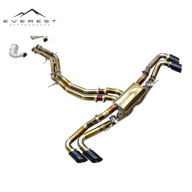 Racing Full Catback Exhaust Pipes System for Lamborghini URUS 4.0 2018-2023 SUS304 Titanium Valved Exhaust Rear Section