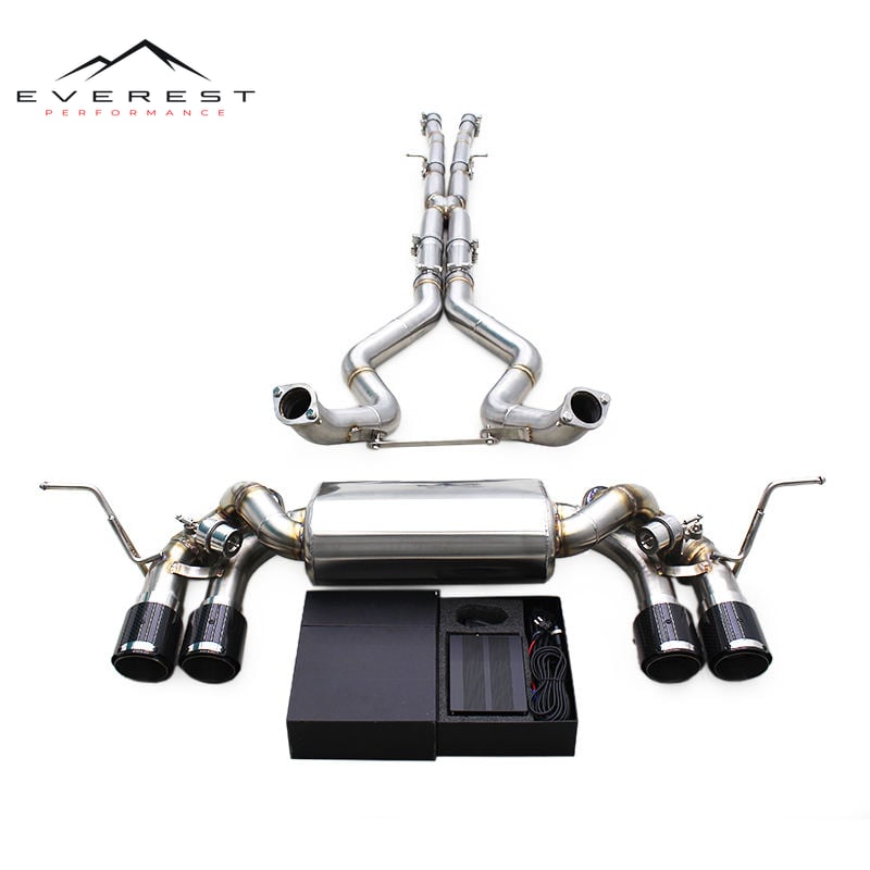 Custom Valvetronic Exhaust System for Land Rover Defender V8 5.0T 2020-2024 Catback Muffler SUS304 with Valved Motor Component