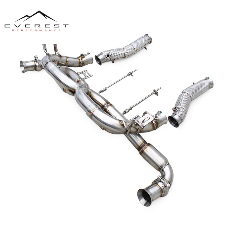 Turbo Exhaust Pipe System for Lamborghini Gallardo 5.0L 2004-2007 Superfast Straight Pipes Axle Back System Sport Downpipe
