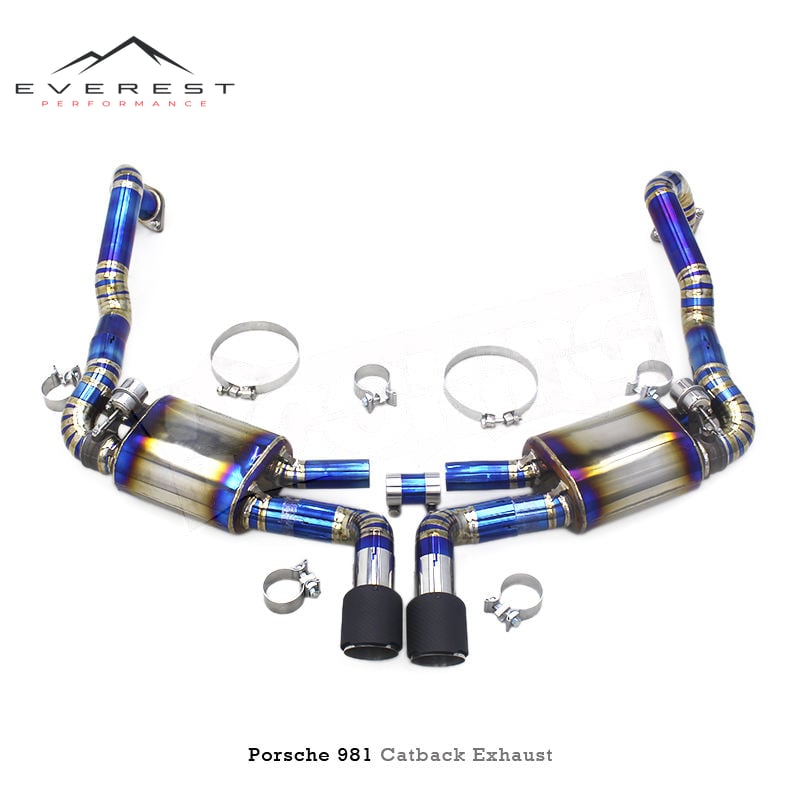 Performance Valvetronics Muffler Catback for Porsche 981 Boxster/Cayman 2.7/3.4 2012-2015 Auto Parts Titanium Car Exhaust Pipe