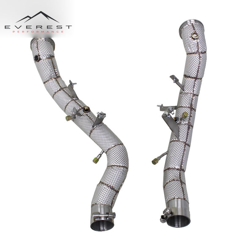 Free Flow Exhaust Pies for Maserati Ghibli 3.0T 2014-2016 Stainless Steel Street Car Downpipe With OPF