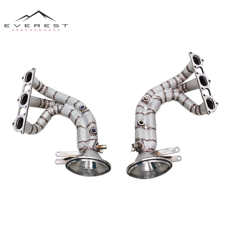Stainless Steel Exhaust Manifold for Porsche 911 992 GT3 4.0 2017-2023 Catted Header Escape Racing Car Exhaust System