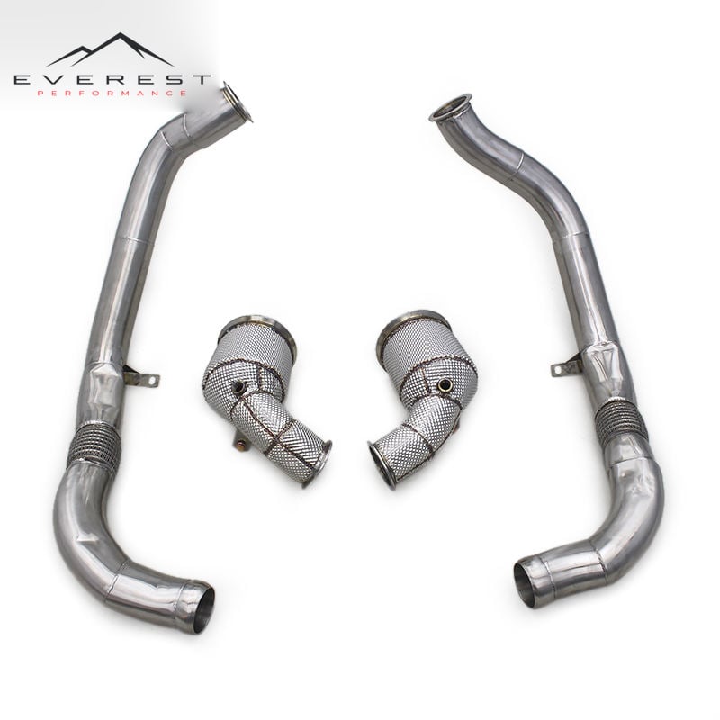 Exhaust Downpipe for Porsche Panamera 971/971.2 2.9T 2017-2023 Car Exhaust System Stainless Steel Exhaust Pipe