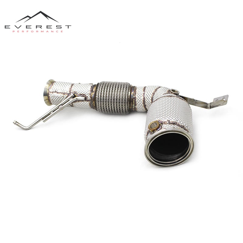 Exhaust Downpipe for MINI COOPER/COUNTRYMAN/JCW F60 2.0T 2017-2021 Exhaust Heat Shield Stainless Steel Exhaust