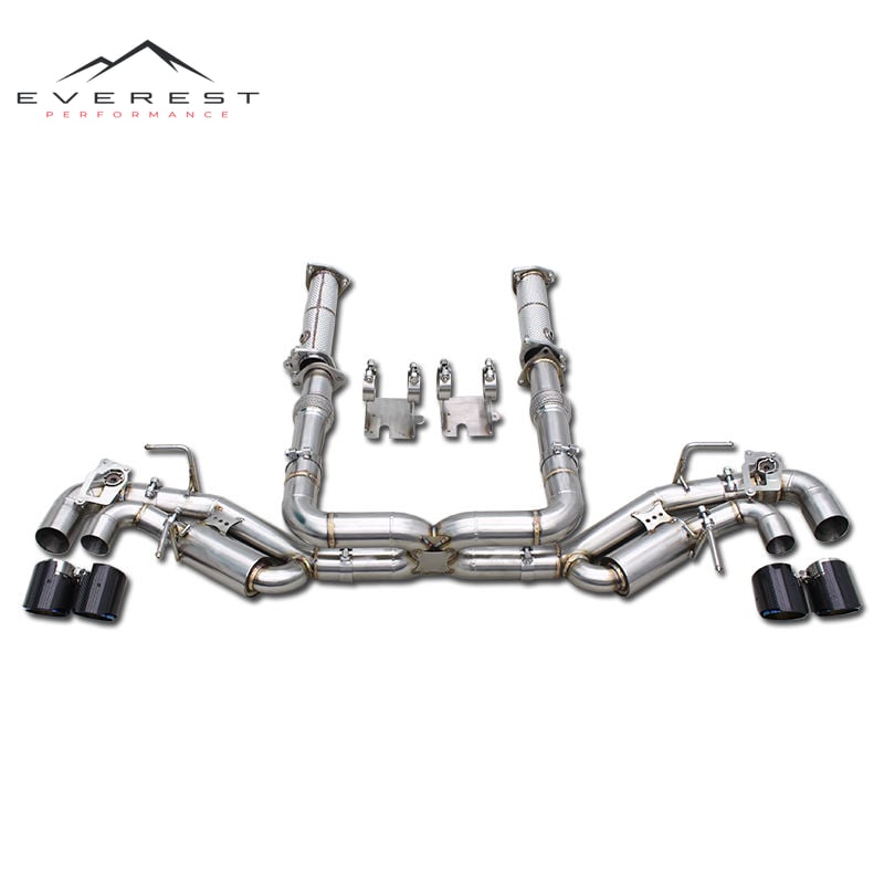 Auto Valve Exhaust Muffler Pipe for Chevrolet Corvette E-Ray Stingray Z51 C8 6.2L 2019-2025 SUS304 Exhaust System