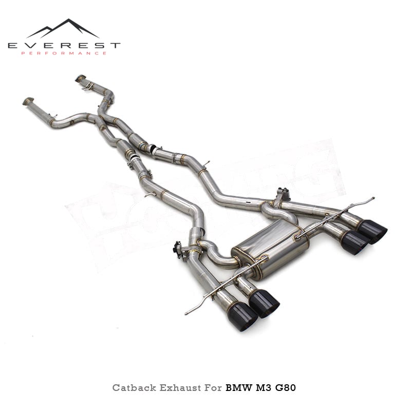 Titanium Lightweight Valvetronic Catback Exhaust for BMW M3 G80 M4 G82 S58 3.0T 2019-2024 Dual Mid-Pipe Racing Muffler