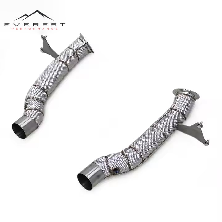 Straight Header Downpipe for Ferrari 458 SP/Speciale/458SC 2014-2016 Free Flow Pipe Sus304