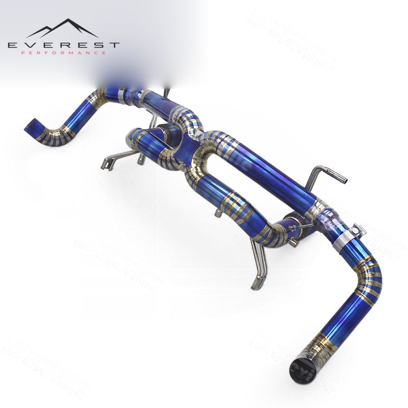 Performance Catback Exhaust System for Audi R8 V10 5.2L 2020-2024 Titanium Lightweight Non Valve Rear Muffler Section