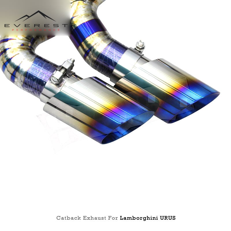 Titanium Exhaust Pipe System for Lamborghini URUS 4.0T 2018-2023 High Quality X Pipe Valve Muffler Catback Exhaust