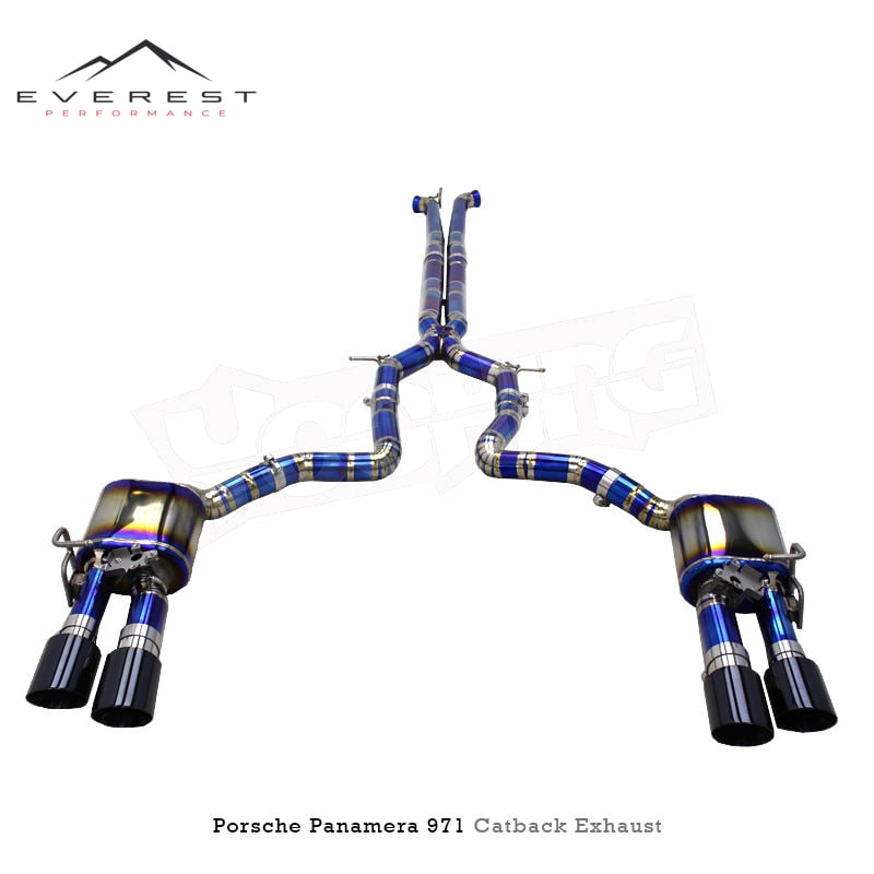 Racing Titanium Catback Exhaust Pipe for Porsche Panamera 970/971 (2009-2023) Valved Muffler Exhaust Pipes With Tips