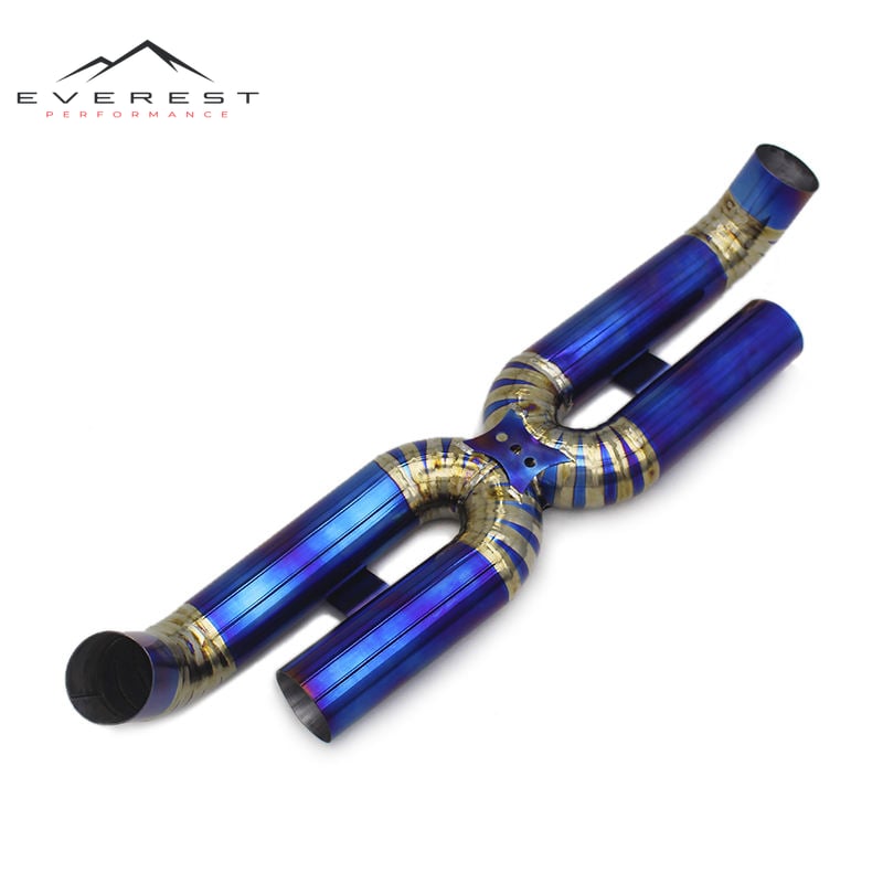 Exhaust Rear Muffler for Porsche 911 992 Turbo S 3.8T 2020-2023 High Performance Part Car Exhaust Muffler Pipe Titanium