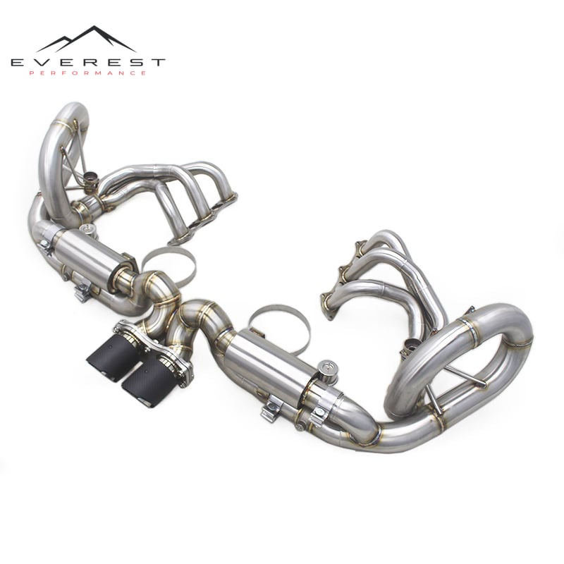 Full Exhaust System for Porsche 911 991/991.1 GT3 4.0 2015-2018 Sport Valved Catback Muffler Equal Length Manifold