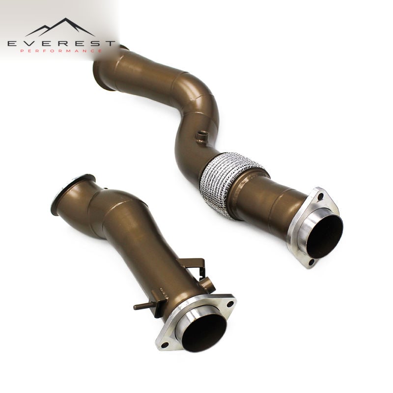 Ceramic Insulation Exhaust System for BMW M3/M4 F80/F82 3.0T 2014-2019 Stainless Steel Free Flow Downpipe