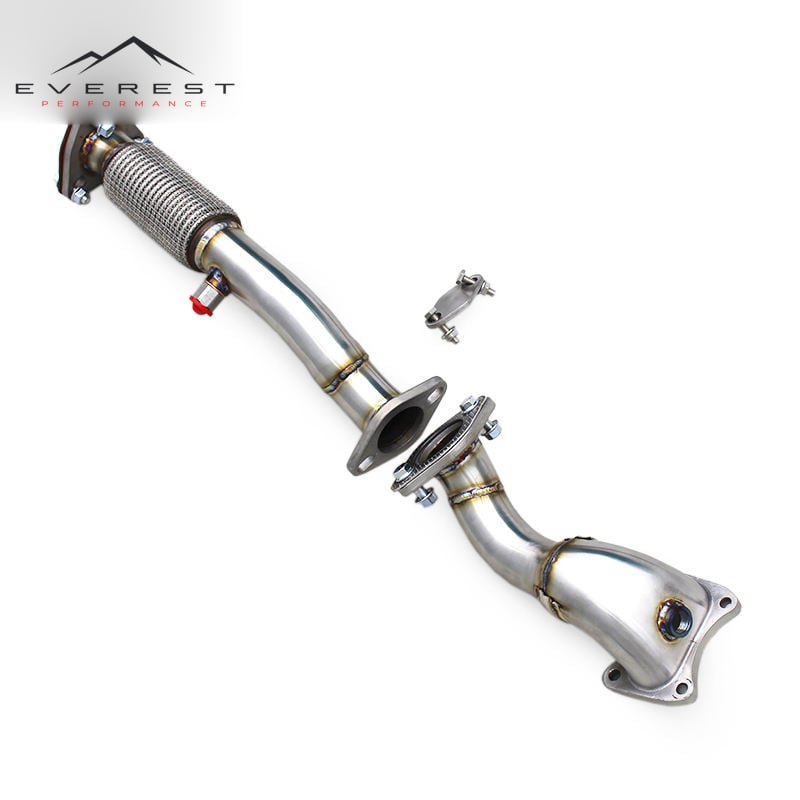 Stainless Steel Exhaust Downpipe for Honda Fit GK5 1.5L 2014-2019 Exhaust Heat Shield Straight Down Pipe