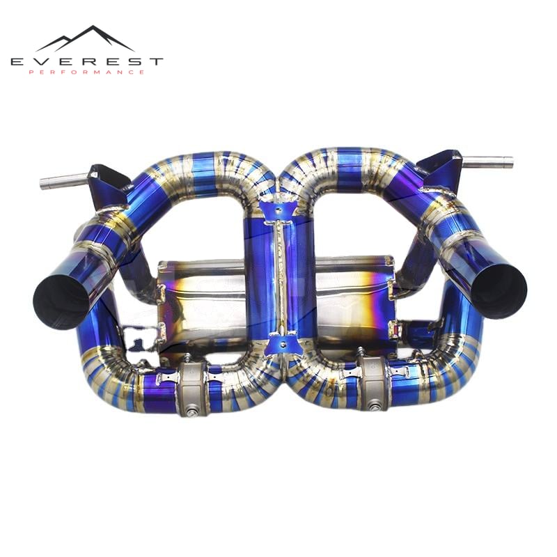 Exhaust Pipe System for Lamborghini Aventador SVJ 2011-2019 X Pipe Rear Muffler Section Titanium Valve System