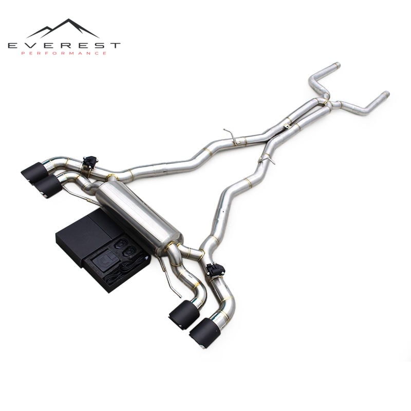 X Mid Pipes Exhaust System for BMW M5 F90 4.4T 2018-2024 Stainless Steel Catback Valvetronic Muffler