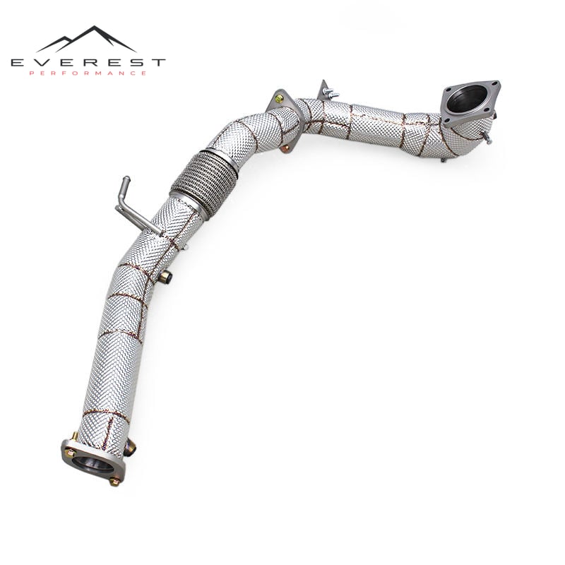 SS304 Exhaust Downpipe for Hyundai Elantra N 2.0T 2023-2025 Heat Shield Turbo Straight Exhaust Pipe With OPF