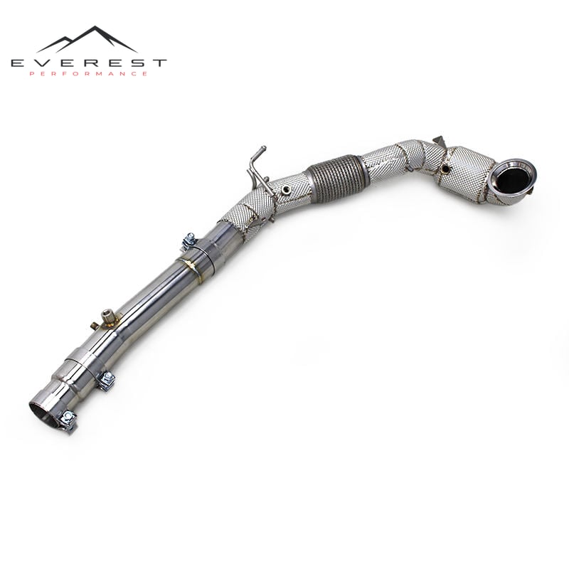 Custom Engine Header Catted Downpipe for VW GOLF VIII/8/8R/R 2019-2022 Stainless Steel Pipes with Catalyst Exhaust System