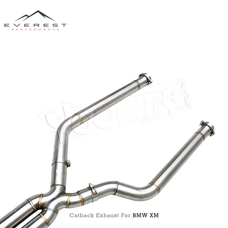 SS304L Exhaust Pipe System for BMW XM G09 S68 4.4TT Label 2022-2024 Electronic Valve Muffler SS304L Exhaust Pipe System