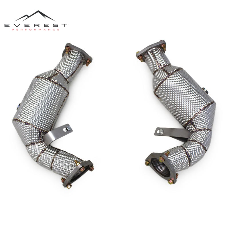 Exhaust Downpipe for Audi Q7 3.0T 2011-2021 Stainless Steel Exhaust System Pipes Downpipe High Flow Pipe with Catalyst