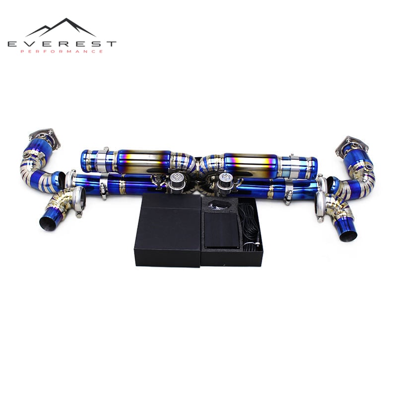 Titanium Racing Sport Car Exhaust Muffler Catback for Porsche 911 997/997.2 Turbo S 3.8T (2010-2012)