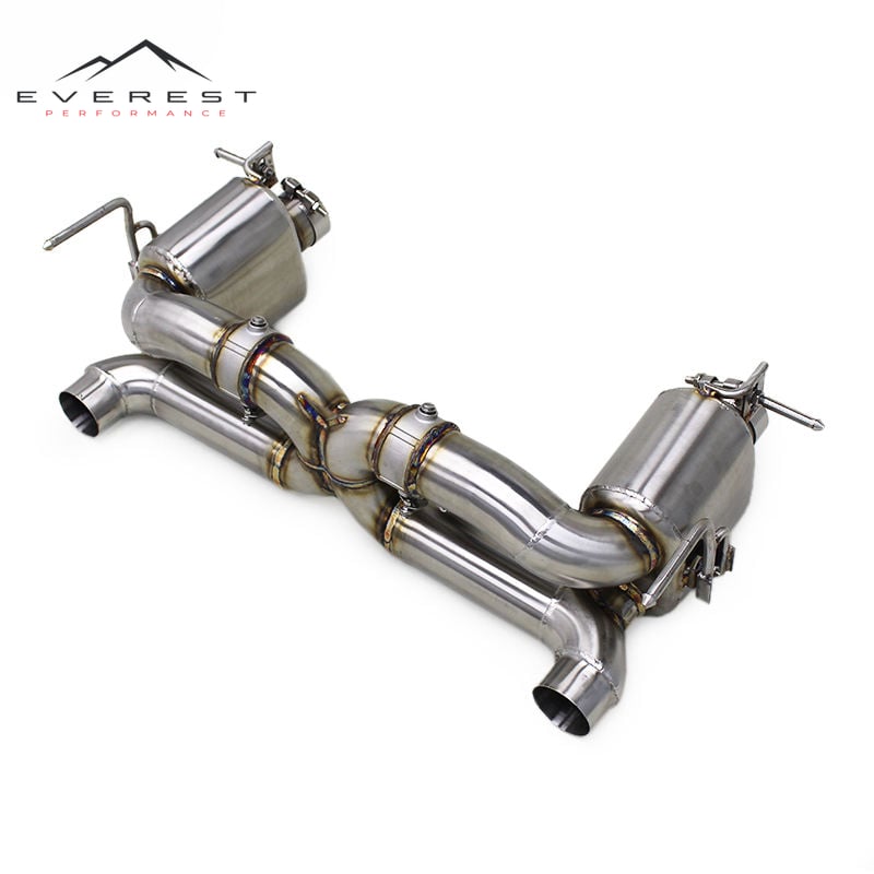 SS304 Exhaust Pipe System for Ferrari 488 V8 3.9T 2015-2019 Escape Vacuum Valve Muffler Catback Exhaust