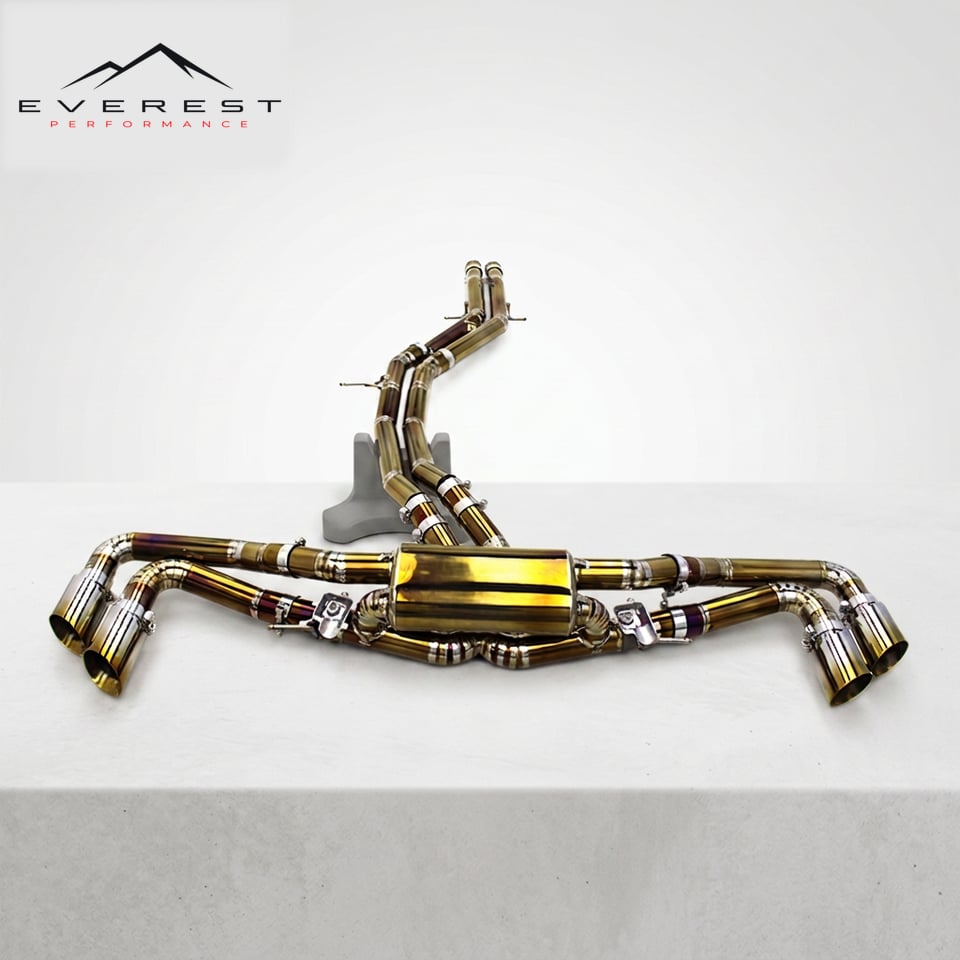 Titanium Catback Exhaust Pipes for Lamborghini URUS 4.0 2018-2019 High Performance Exhaust Muffler with Valve Exhaust System