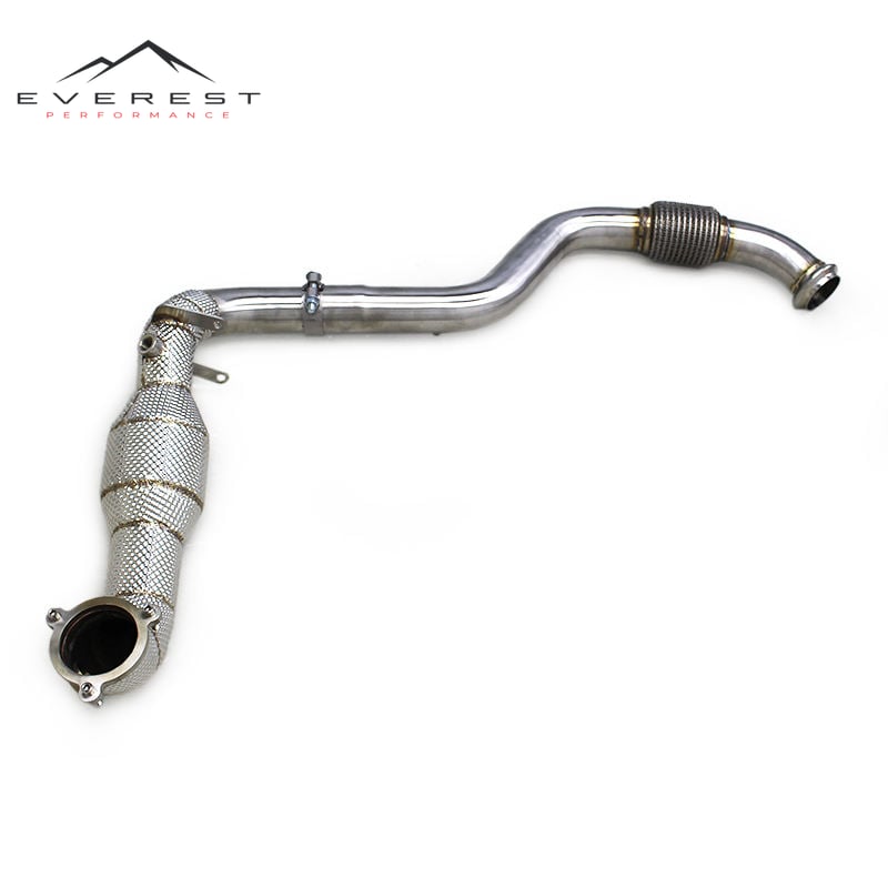 Exhaust Downpipe for Mercedes-Benz CLA250 2.0T 2014-2021 System Stainless Steel High Flow Catted Downpipe