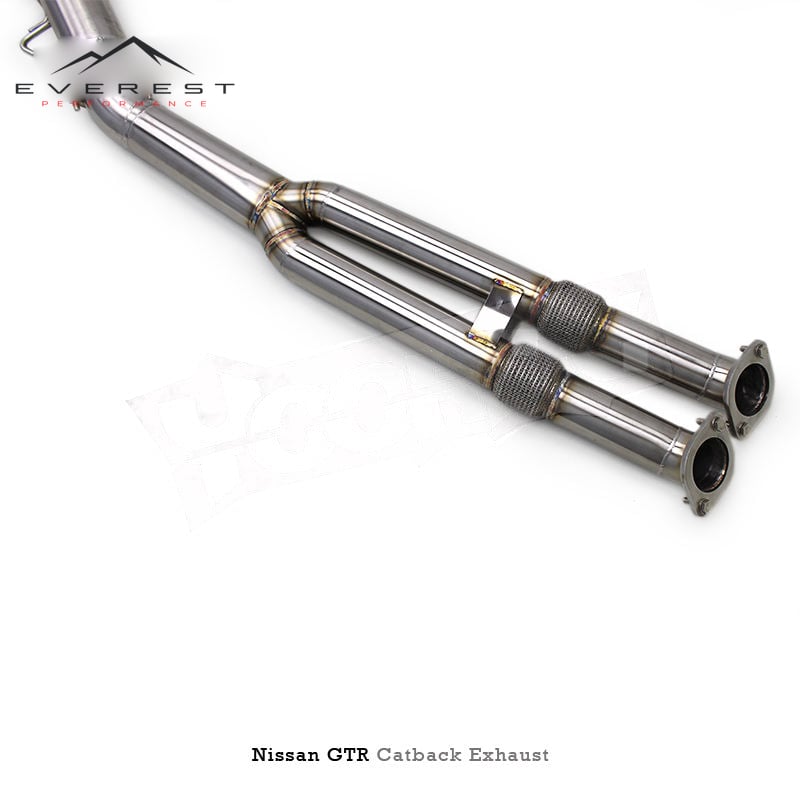 SS304 Exhaust Pipe System for Nissan GTR/GT-R R35 3.8TT 2008-2023 Car Electronic Valve Catback Exhaust With Remote Control