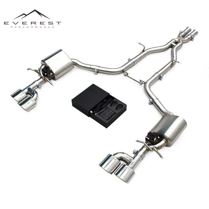 Direct-fit Exhaust Pipe for Mercedes-Benz C280/C300 W204 3.0L 2010-2014 Enhanced X Pipe Sound Valvetronic Catback Muffler