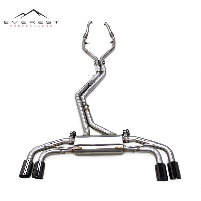 SS304 Exhaust Pipe System for Audi SQ5 8R FY 3.0L 2016-2024 Full System Front Downpipe Valvetronic Catback Electronic