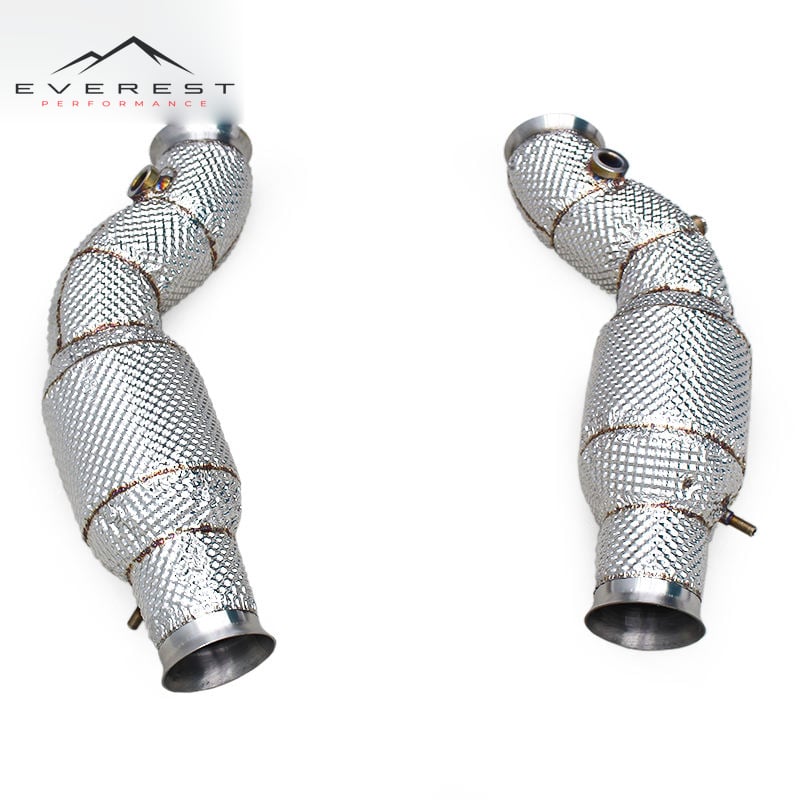 Custom Catted Downpipes for Lamborghini Gallardo 5.0L 2004-2007 Exhaust System with Catalyst 100/200/300cell Manifold Header