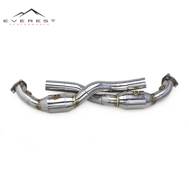 Exhaust Straight Downpipe for Porsche 911 997.1/997.2 Carrera 2004-2012 Custom Stainless Steel Pipe Muffler Exhaust System