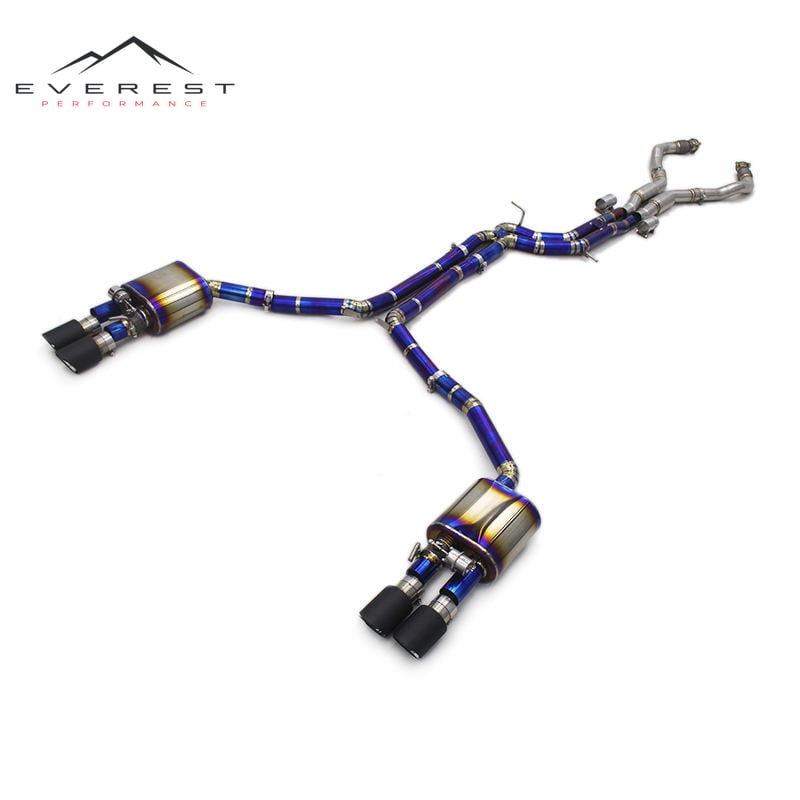 Titanium Alloy Exhaust Pipe Catback Exhaust and Front Pipe for Audi S6/S7 C7 4.0T 2013-2018 Racing Car Exhaust System