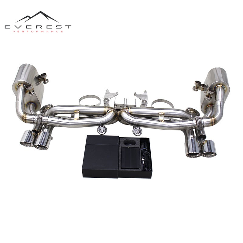 Custom Valetronic Exhaust System for Porsche 911 991/991.1 Targa 4S 3.8L 2011-2015 Stainless Steel Valved Sport Catback Muffler