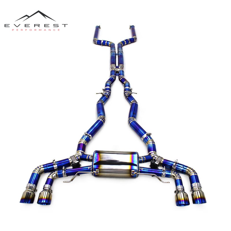 Racing Titanium Exhaust for BMW M5 F90 4.4T 2018-2023 Valvetronic Muffler Exhaust Pipe Car Catback Exhaust System With Valved
