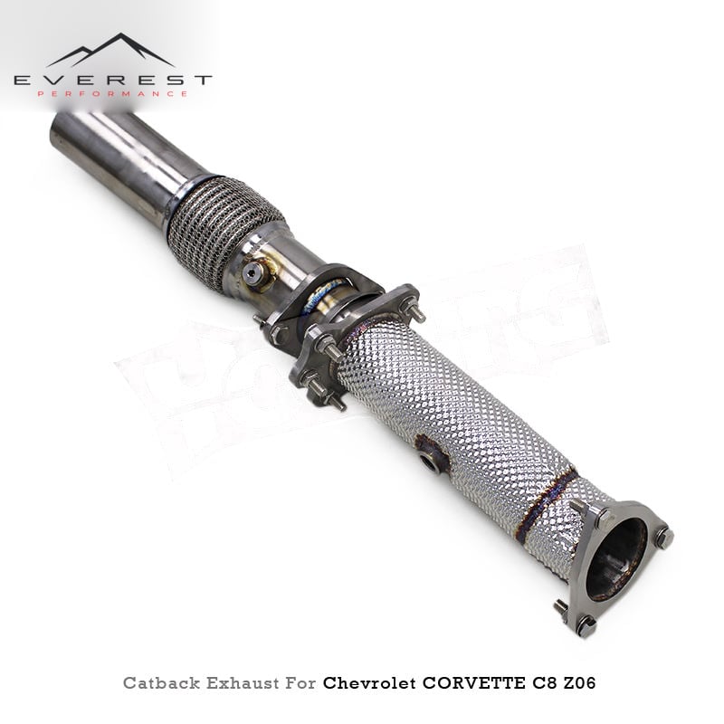 Exhaust Pipes for Chevrolet Corvette C8 Z06 2019-2023 Valve Exhaust System Street Exhaust Downpipe
