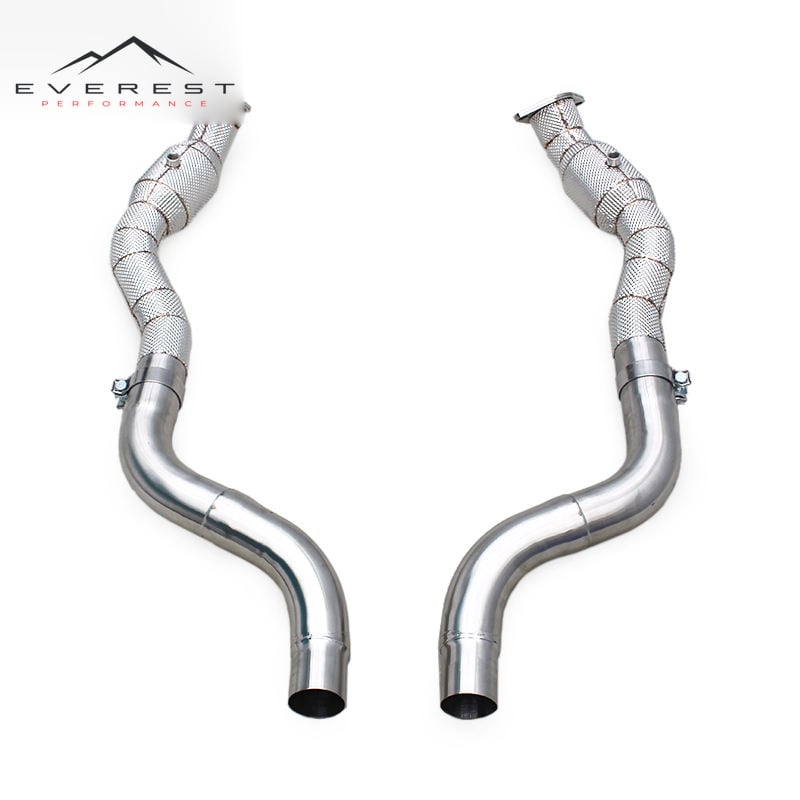 Custom Header Catted Downpipe for Dodge Challenger 6.4L 2019+ Stainless Steel Pipes with 100/200/300 cell Exhaust System