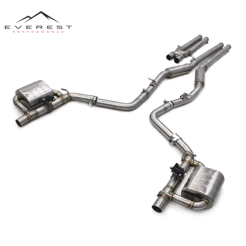 Valvetronic Exhaust Pipes for Dodge Charger 2012-2019 Stainless Steel Catback Muffler Resonator X Mid Pipes
