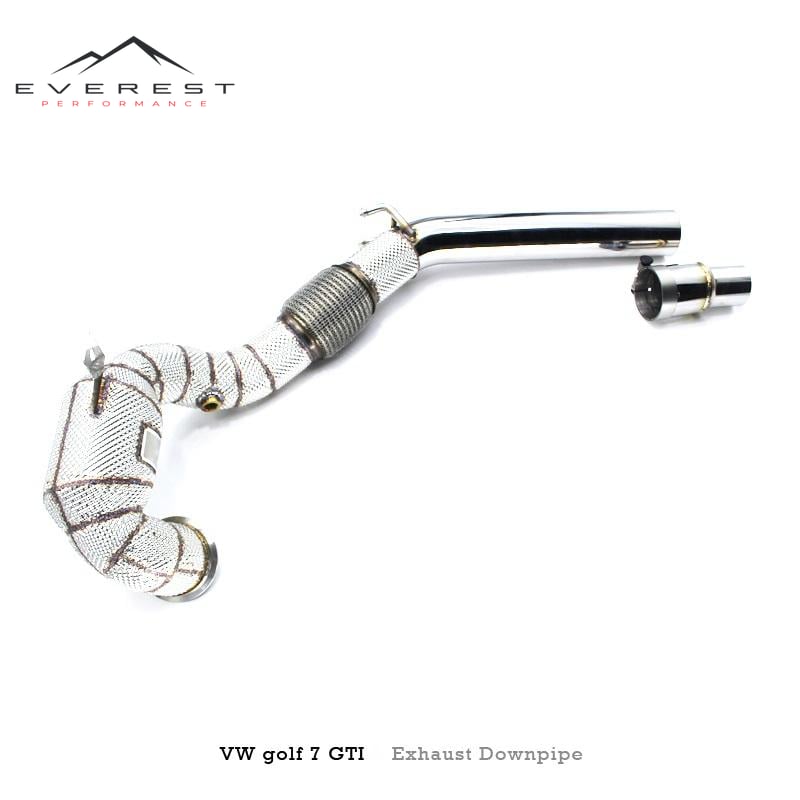 Muffler Downpipe for VW GOLF GTI MK7 2.0T 2014-2020 304 Stainless Steel Muffler Exhaust Pipe for Automobiles