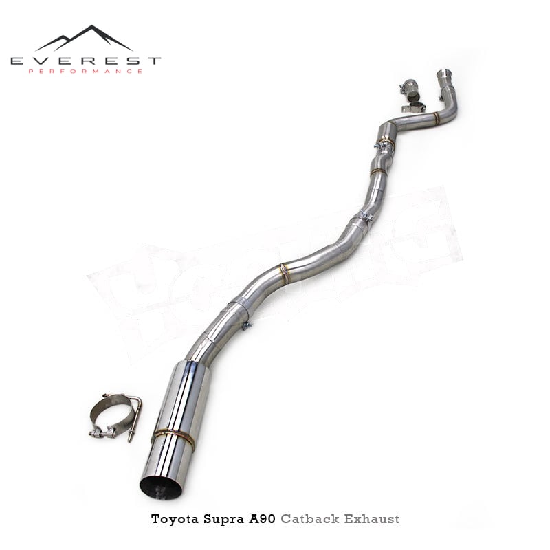 SS304 Exhaust Pipe System for Toyota SUPRA MK4/MK5 A91 A90 3.0T 2020-2023 Single Exit Sport Exhaust Pipe with Resonator