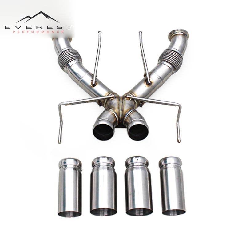Exhaust Stainless Steel Pipes Muffler for Mclaren 750S 4.0T 2020-2025 Street Race Car Straight Catback Exhaust System
