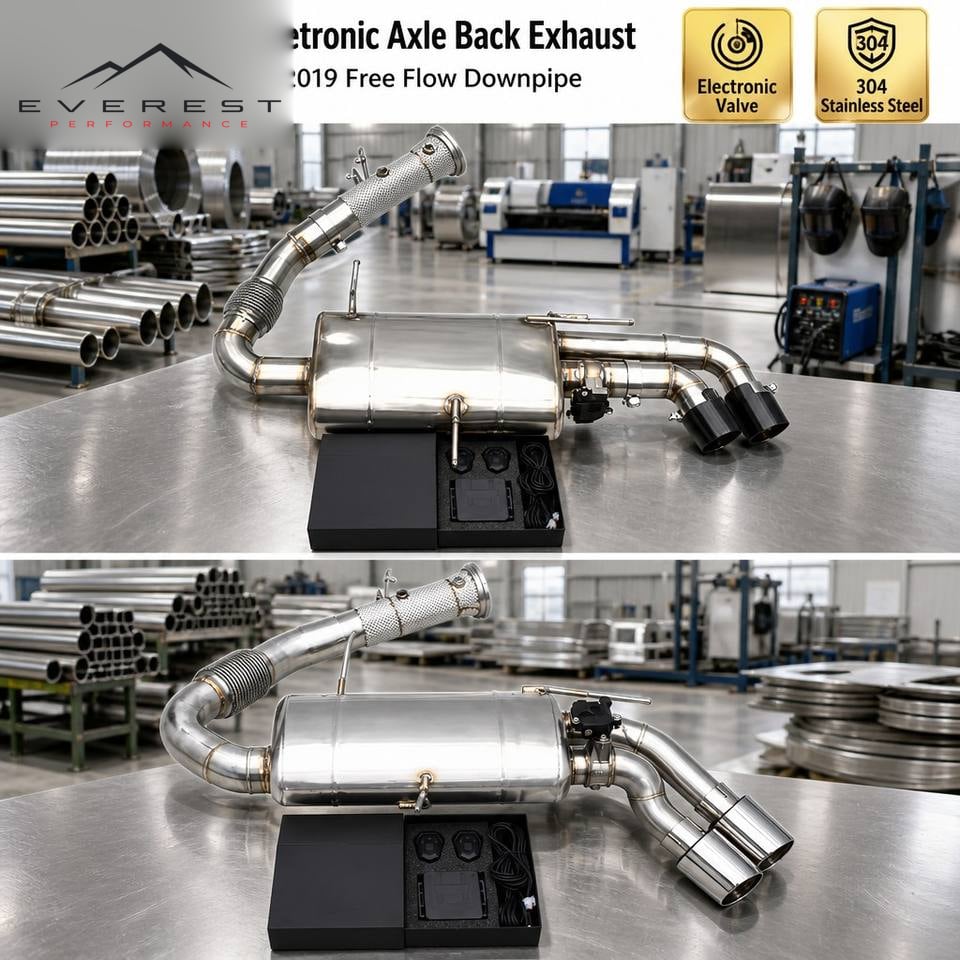 Stainless Steel Valvetronic Axle Back Exhaust Pipes for BMW I8 1.5T 2014-2019 Free Flow Downpipe With Remote Control