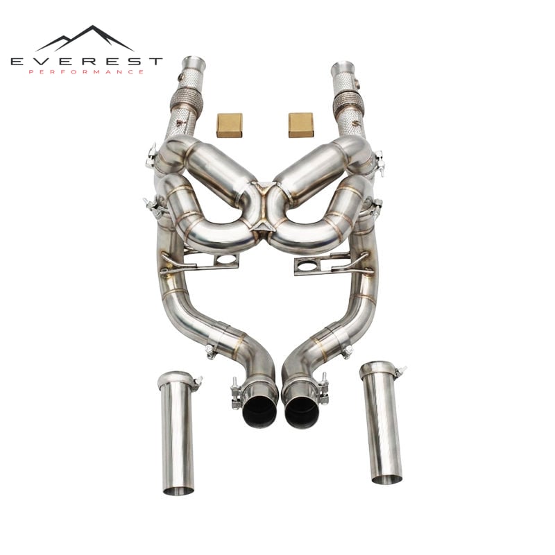Catback Exhaust Downpipe for Lamborghini Murcielago LP620/LP640/LP670 V12 6.5L 2006-2016 Stainless Steel Exhaust Pipe