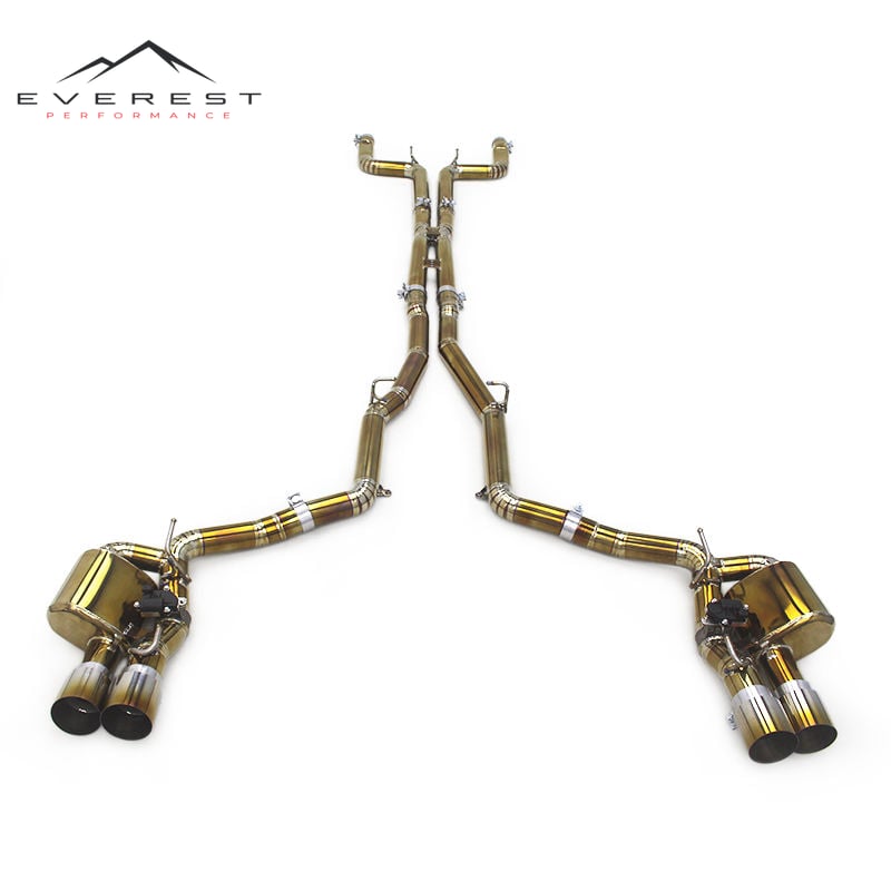 Catback Exhaust for Maserati Ghibli 3.0T 2014-2024 Titanium Gold Exhaust Pipes Muffler Catback Escape Sale