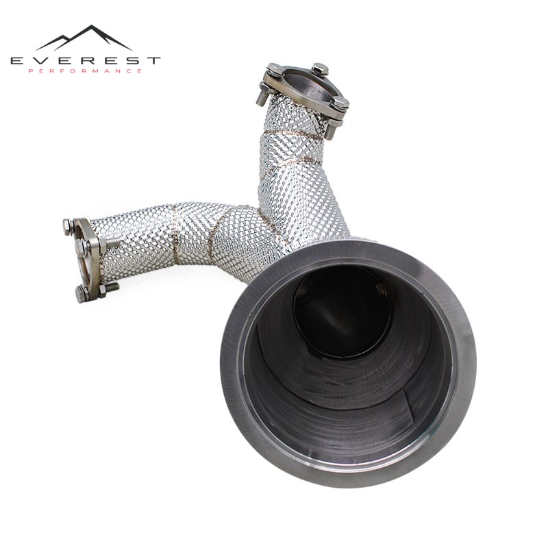 Exhaust Downpipe for Audi S4 S5 B9 B9.5 3.0T 2013-2018 2019+ Stainless Steel Straight Downpipe High Performance Exhaust Pipe
