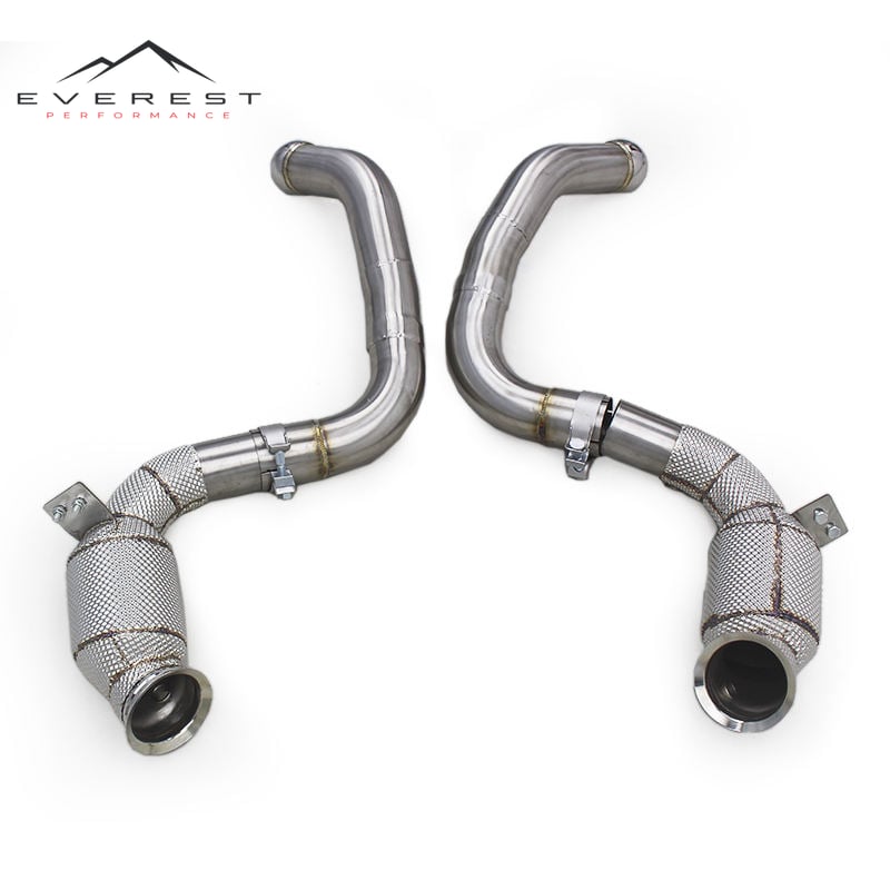 Performance Catted Downpipe for Mercedes-Benz E63 AMG W213 4.0TT 2014-2023 Heat Shield Catalyst Downpipe