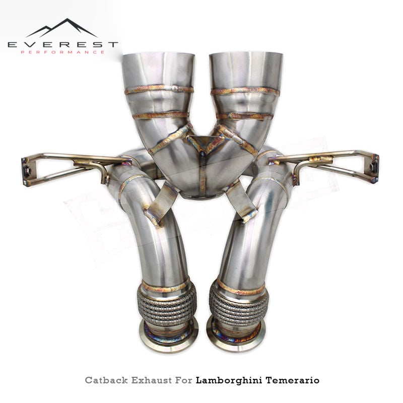 SS304L Exhaust Pipe System for Lamborghini Temerario V8 4.0T 2025-2026 Racing High Performance Direct Exhaust Pipe
