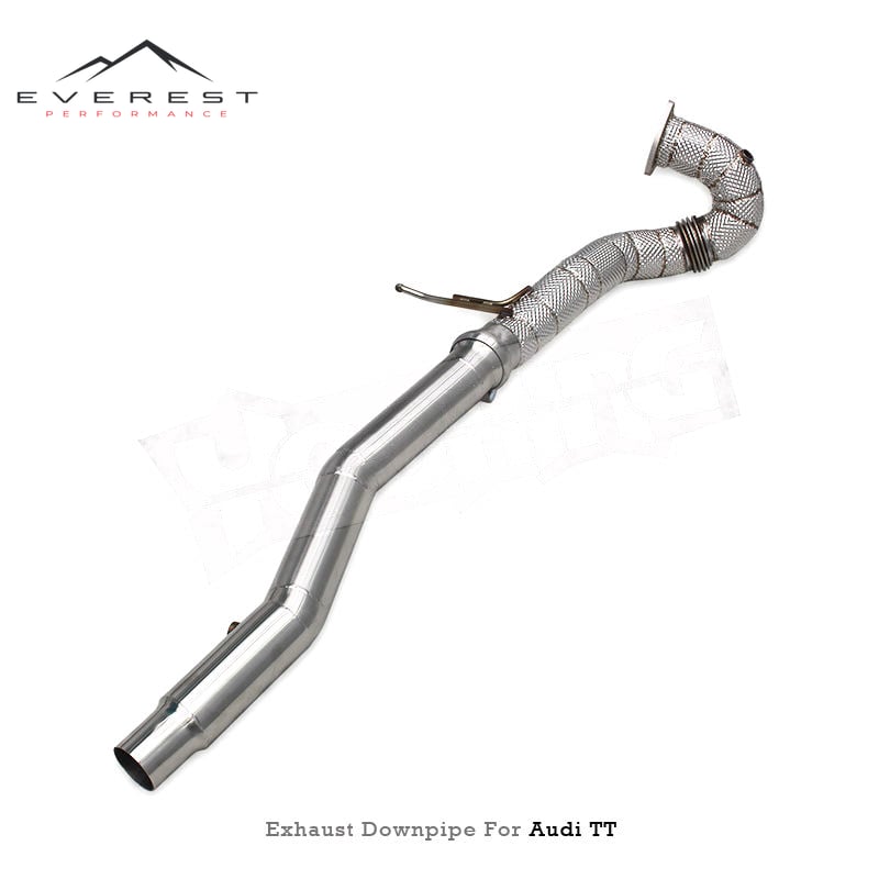 Racing Stainless Steel Exhaust Downpipe for Audi TT MK1 Type 8N 1.8T 1998-2006 Heat Shield Free Flow Pipes Racing Car